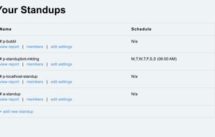 Standup Bot screenshot 1