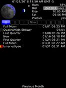 Moon Almanac screenshot 2