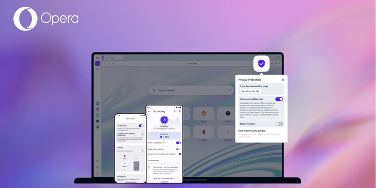Opera ensures continual support for Ad Blockers amidst Chromium changes image