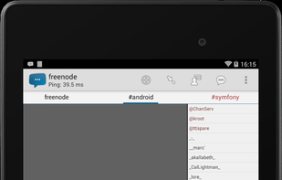 AndroIRC screenshot 3