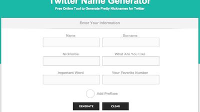 Twitter Name Generator