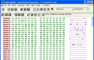 Ponyprog screenshot 1
