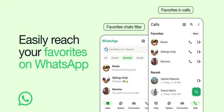 WhatsApp introduces favorites filter for quick access to important contacts & groups image