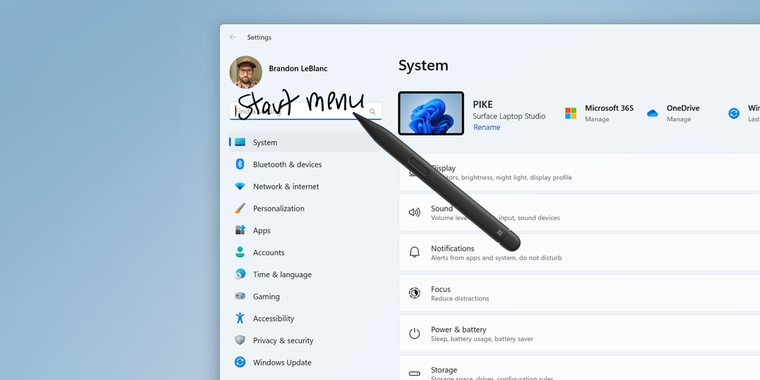 Windows introduces an update for Windows Ink, enabling handwriting in any input field image