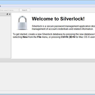 Silverlock main window on Windows 7