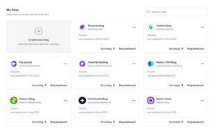 Feather Blogs screenshot 1