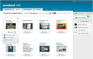 Digital library in Grid View for quick visual search