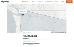 BigDataCloud IP Geolocation API screenshot 3