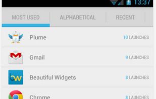 Quad drawer screenshot 2