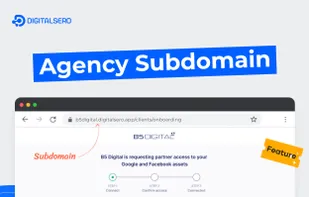 Each agency on Digitalsero is granted a custom agency subdomain, to look as professional as onboarding clients on their own website, with the extra layer of safety with Digitalsero. 