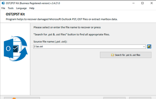 OST2PST Kit screenshot 1