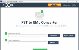 ZOOK PST to EML Converter screenshot 1