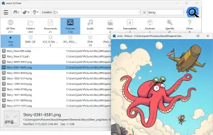 wList with picture viewer.