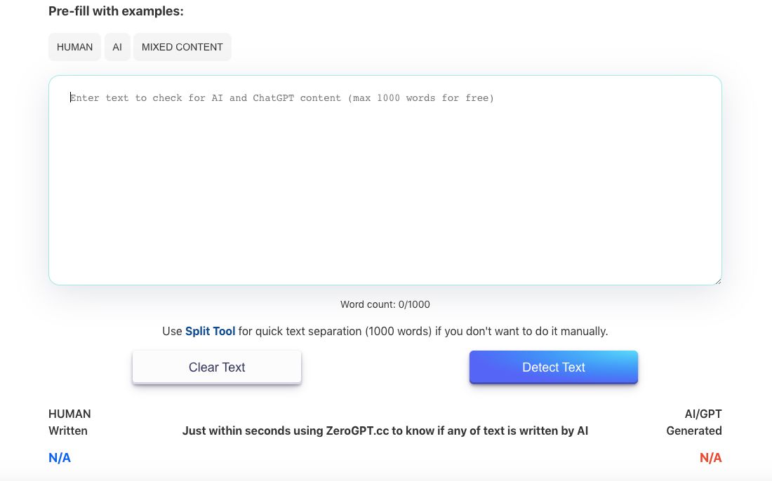 ZeroGPT.cc - AI Content Detector Alternatives and Similar Sites & Apps