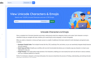 CharacterCodes.net screenshot 1