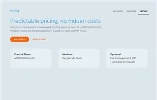 Safespring Container platform screenshot 3