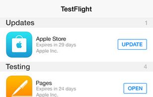 TestFlight screenshot 1