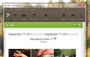 FishingScroll - Trip Page