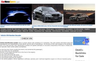CarMotoSpecs screenshot 1