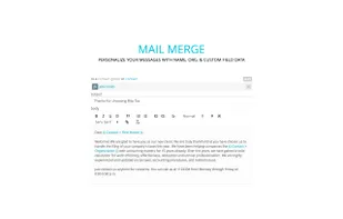 Reach out with personalized messages by mail merge