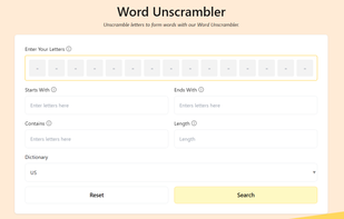 Word Unscrambler screenshot 1