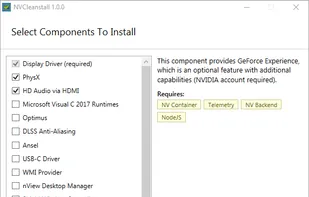 NVCleanstall screenshot 2