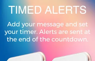 SOS timer, set it for up to 24 hours in advance and the timer starts on secure servers in the cloud and will work even if phone destroyed 