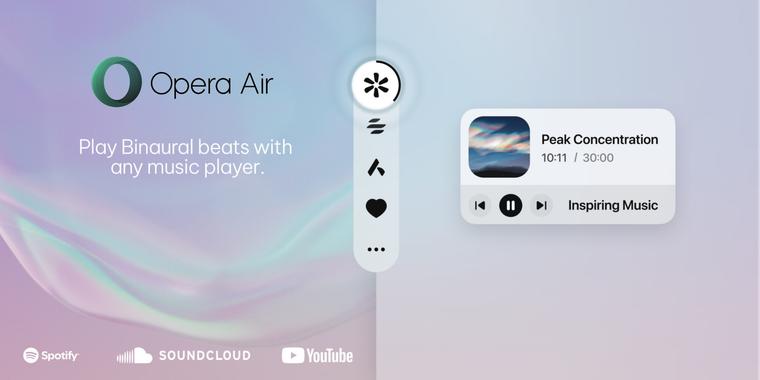 Opera Air improves Boosts feature and integrates with Bluesky, Slack, and Discord