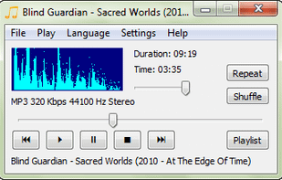CrystalWolf Audio Player screenshot 1