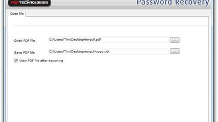 PDF Password Remover Tool screenshot 1