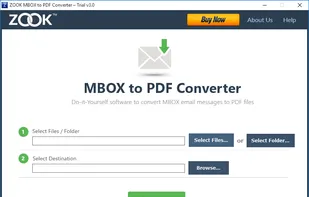 ZOOK MBOX to PDF Converter screenshot 1