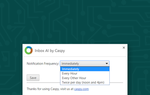 Mute your Inbox and get notifications in batches at selected times. 