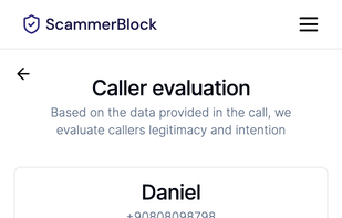 Caller evaluation