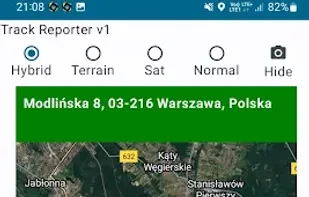Online navigation to recorded track