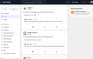 Tech Trendin' products page 