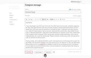 TinyLetter screenshot 3