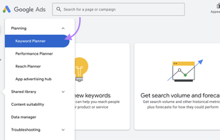 Google Keyword Planner screenshot 1