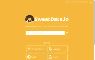 Data marketplace where you can search and download datasets.