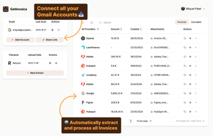 GetInvoice Dashboard