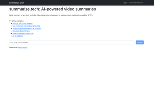 summarize.tech screenshot 1