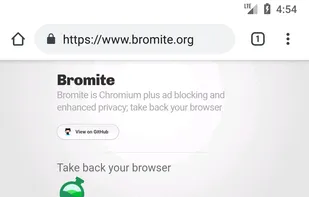 Bromite screenshot 1