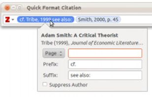 Microsoft Word Plugin for Zotero screenshot 2