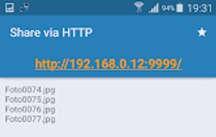 Share Via HTTP screenshot 1