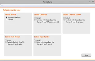 Select what to sync.