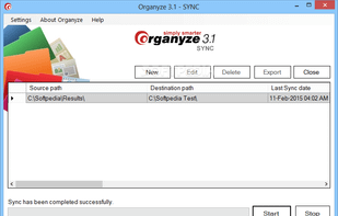 Organyze SYNC screenshot 1