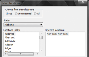 Select Locations