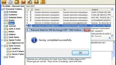Recover Data for OST to PST Converter screenshot 1