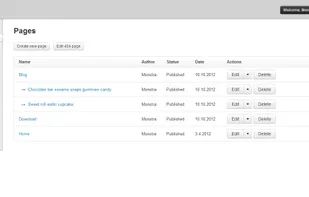 Monstra CMS screenshot 1