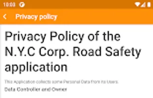 NYC Corp Road & Driver Safety
App