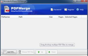 Main Window of PDF Merge Pro
